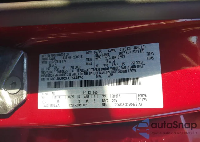 1FMCU9J92FUB44570: 43129386