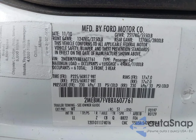 2MEBM7FV8BX607761: 43129398