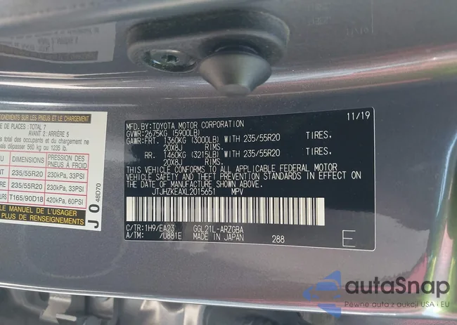 JTJHZKEAXL2015651: 43129622