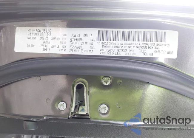 1C6RR7LT1FS745260: 43128693