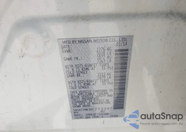 5N1AT2MK3EC772397: 43128773