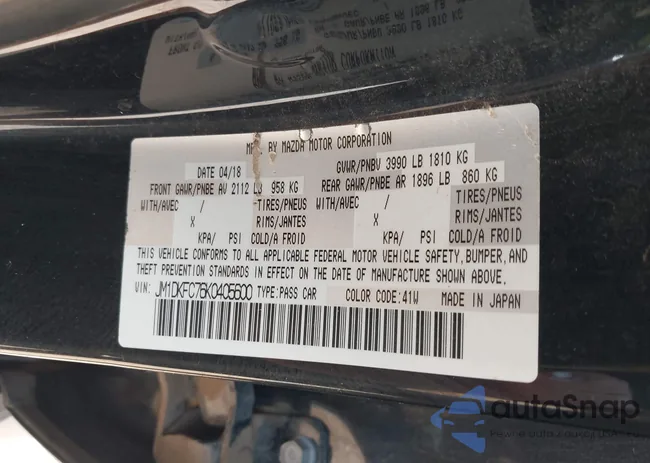 JM1DKFC76K0405600: 43128791