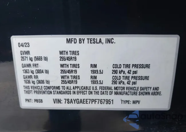 7SAYGAEE7PF767951: 43128878