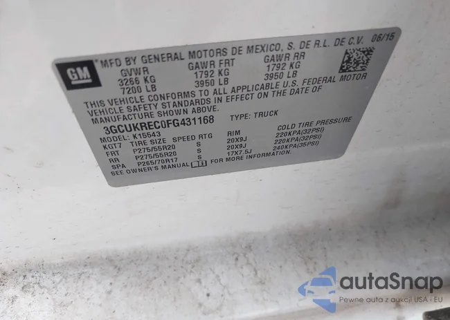 3GCUKREC0FG431168: 43128924