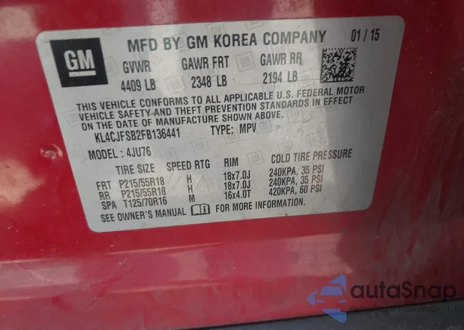 KL4CJFSB2FB136441: 43128956