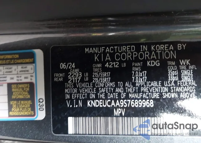 KNDEUCAA9S7689968: 43128994