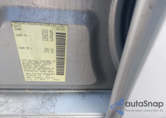 1N4AL3AP4DN580697: 43129072