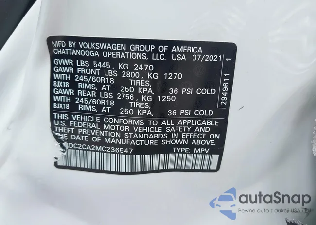 1V2DC2CA2MC236547: 43130182