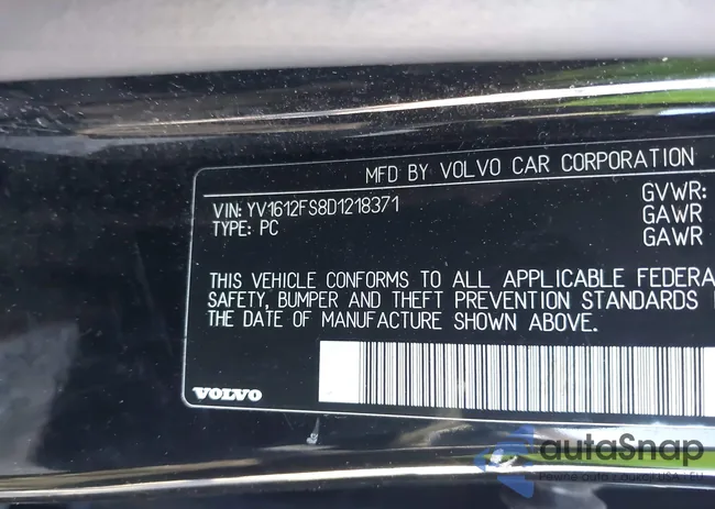 YV1612FS8D1218371: 43130377