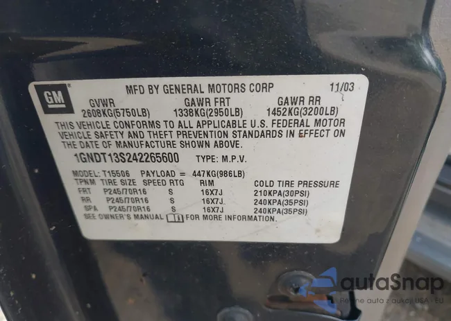 1GNDT13S242265600: 43130396