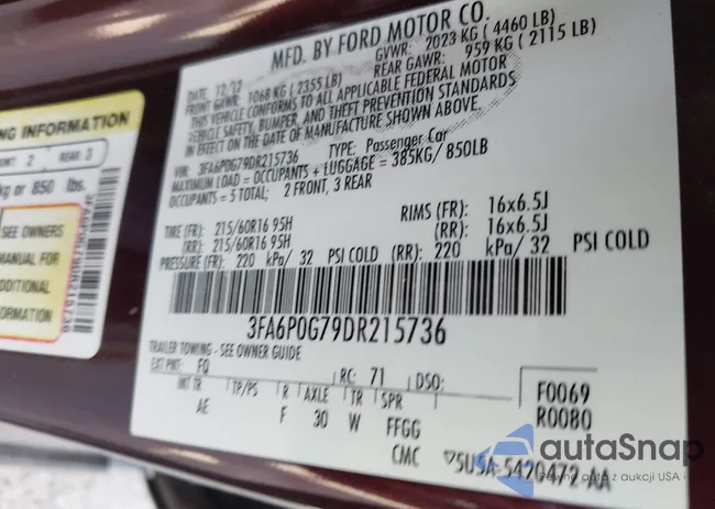 3FA6P0G79DR215736: 43130402