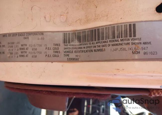 1J4FJ58L1KL641947: 43130458