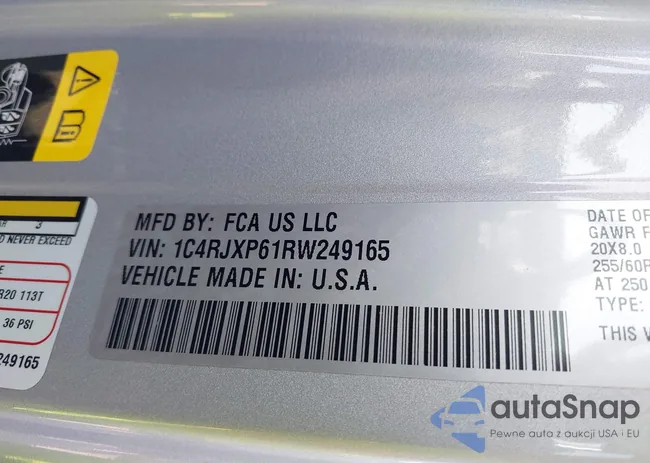 1C4RJXP61RW249165: 43130620