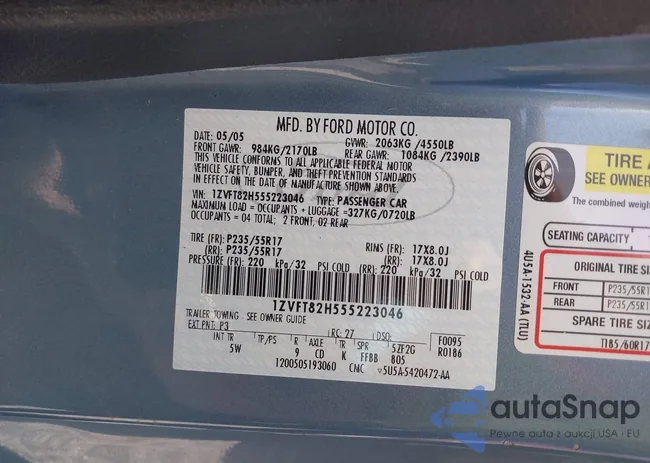 1ZVFT82H555223046: 43130653