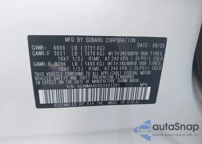 4S4WMAAD0S3441291: 43129783