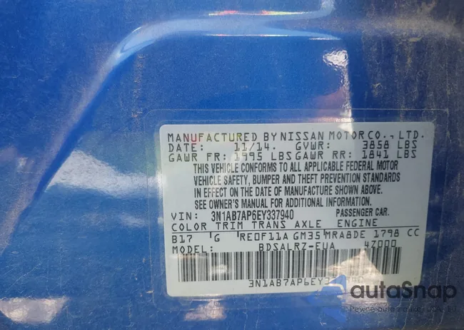 3N1AB7AP6EY337940: 43129824