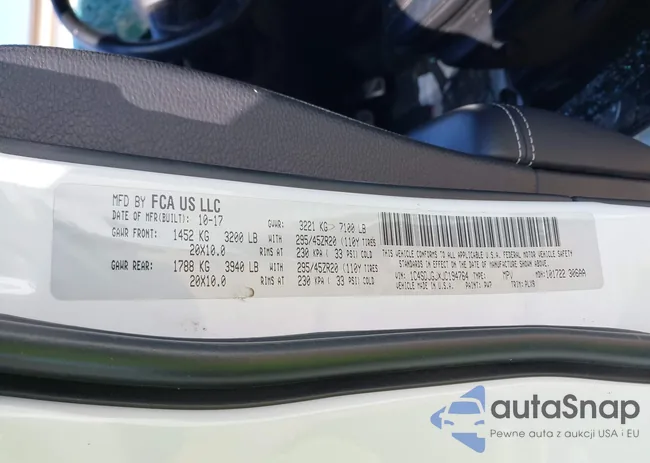 1C4SDJGJXJC194764: 43129897