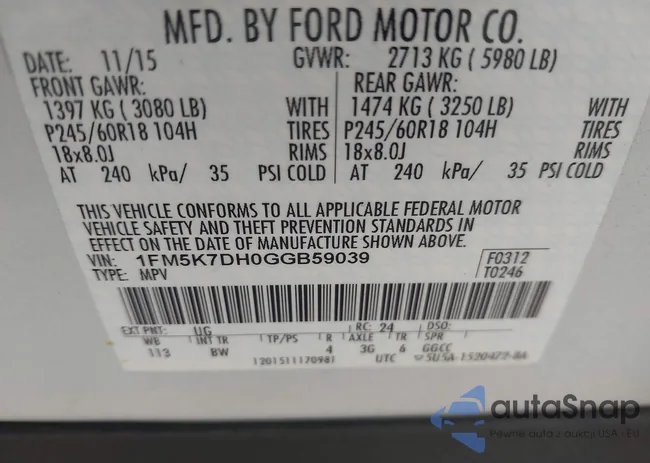 1FM5K7DH0GGB59039: 43131501