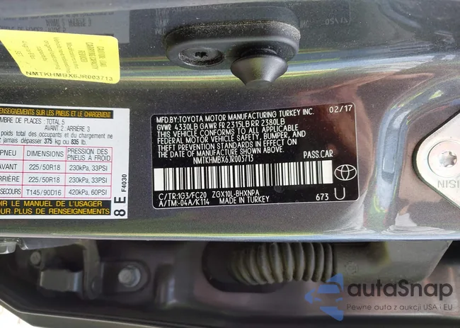 NMTKHMBX6JR003713: 43131512