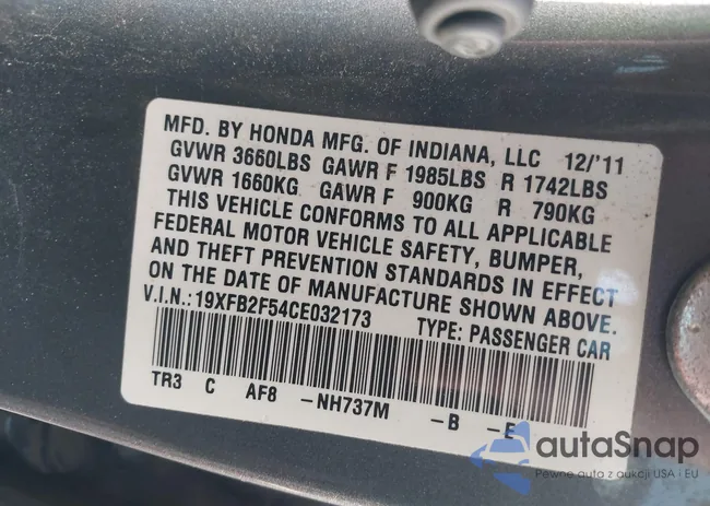 19XFB2F54CE032173: 43131571