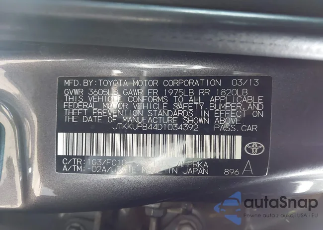 JTKKUPB44D1034392: 43131588