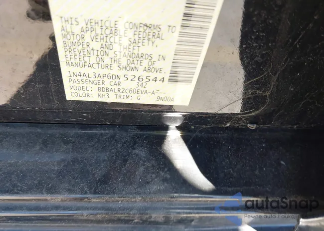 1N4AL3AP6DN526544: 43130791