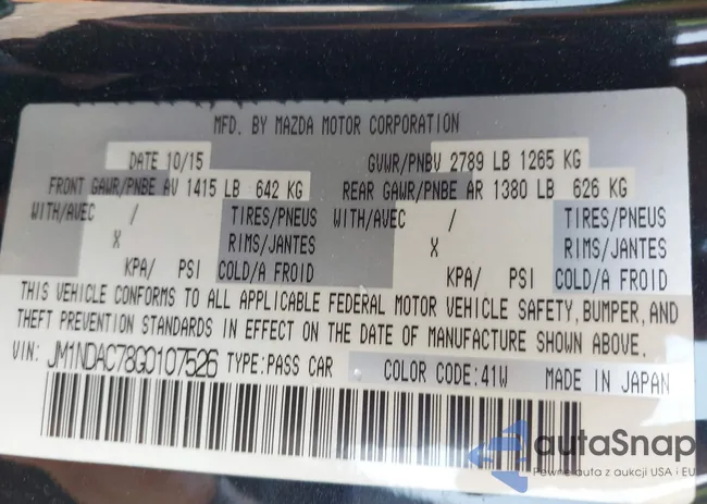 JM1NDAC78G0107526: 43130799