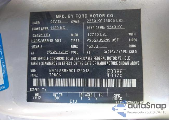 NM0LS6BN9CT122018: 43130821