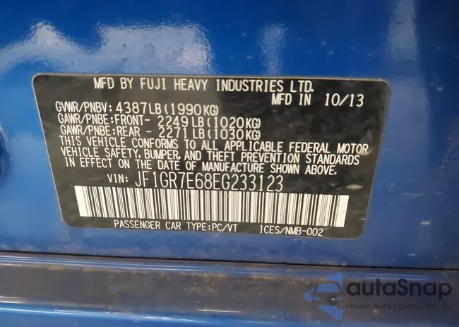 JF1GR7E68EG233123: 43130853