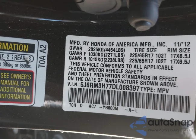 5J6RM3H77DL008397: 43132091