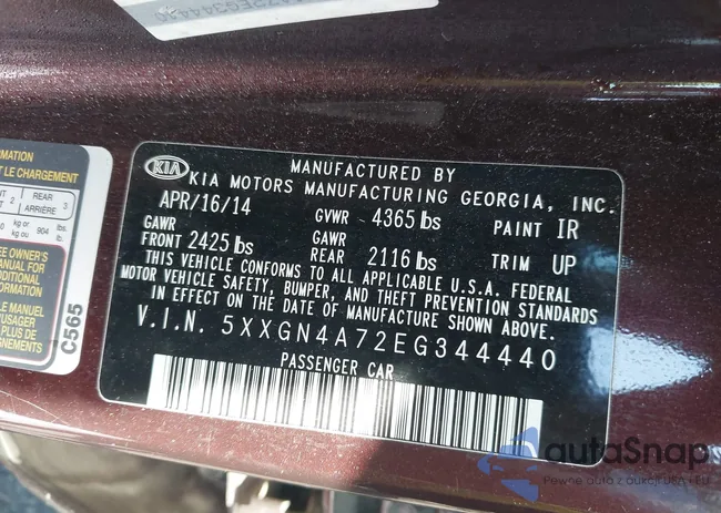 5XXGN4A72EG344440: 43132097