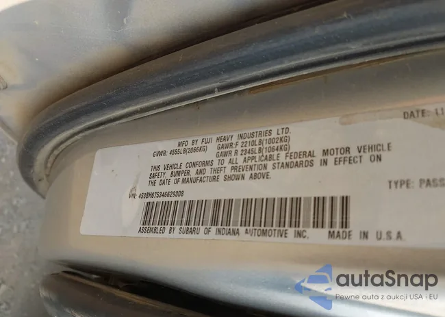 4S3BH675346629308: 43132180