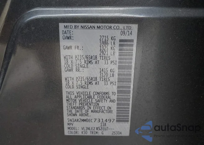 5N1AR2MM0EC731497: 43132311