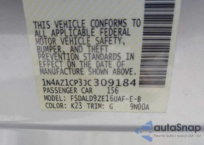 1N4AZ1CP3JC309184: 43132385