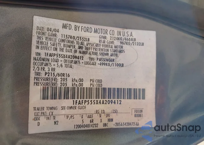 1FAFP55SX4A209412: 43132473