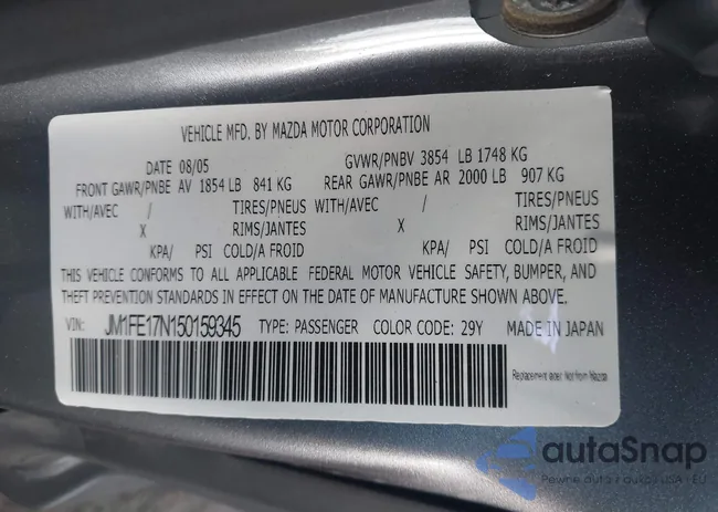 JM1FE17N150159345: 43132555