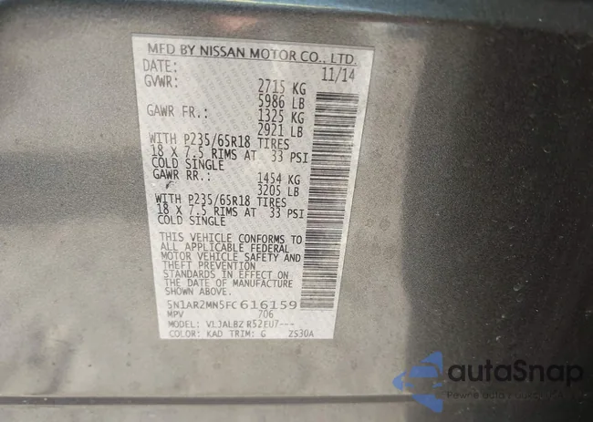 5N1AR2MN5FC616159: 43132564