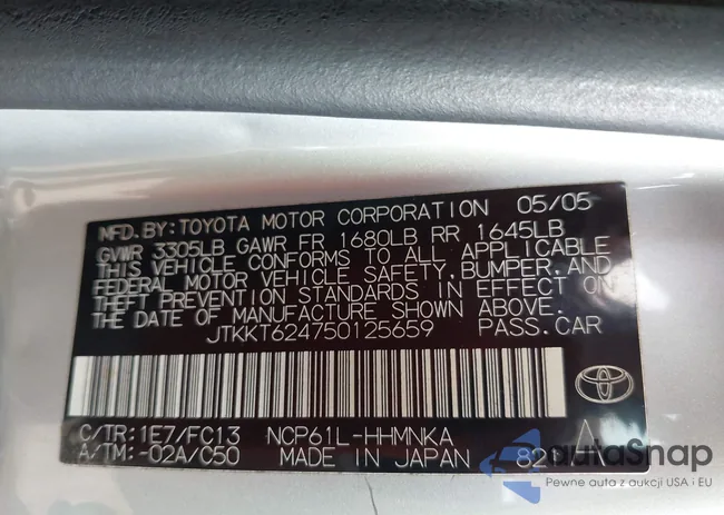 JTKKT624750125659: 43132569