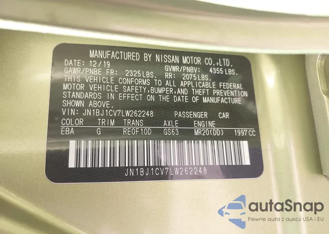 JN1BJ1CV7LW262248: 43132654