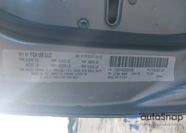 1C3CDFAA2GD591838: 43131681