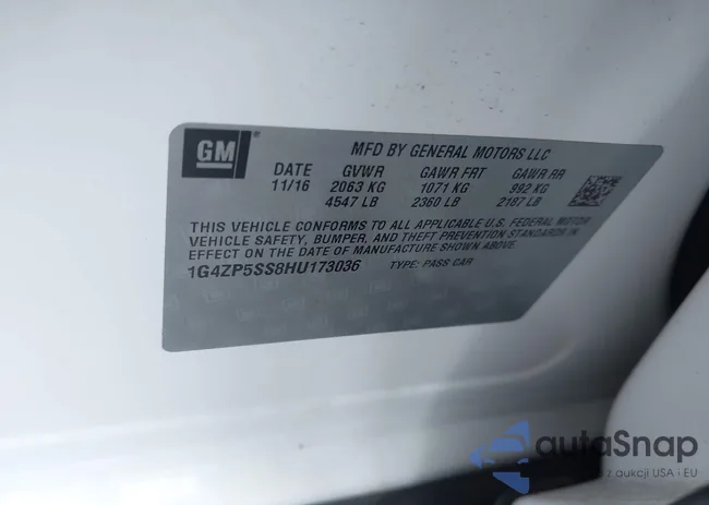 1G4ZP5SS8HU173036: 43131926