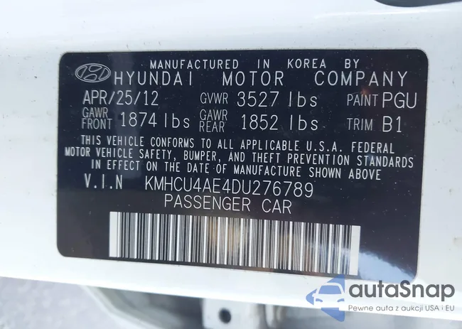 KMHCU4AE4DU276789: 43132029