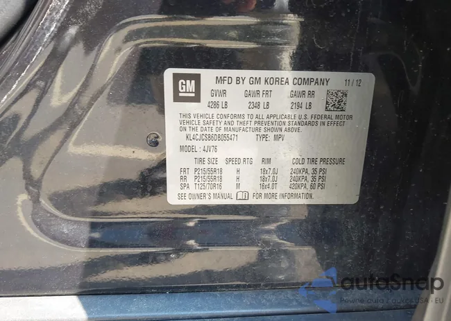 KL4CJCSB6DB055471: 43133119