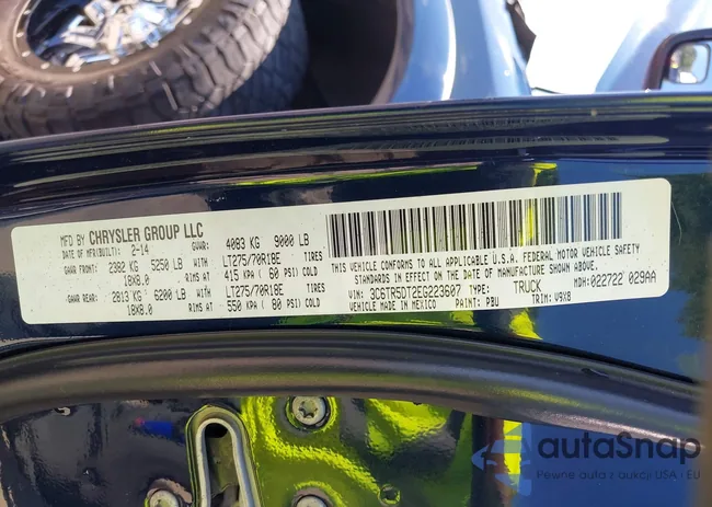 3C6TR5DT2EG223607: 43133153