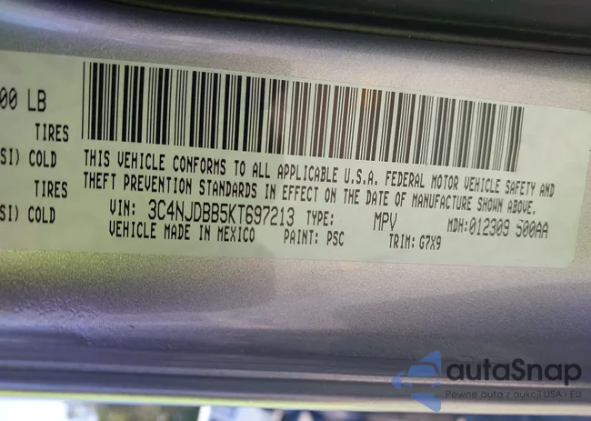 3C4NJDBB5KT697213: 43133163