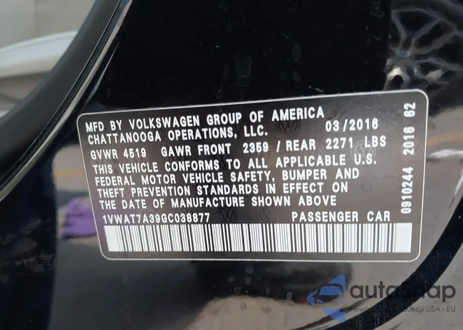 1VWAT7A39GC038877: 43133254