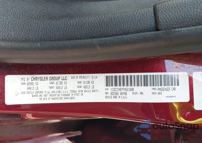 1C3CCCAB7FN521688: 43133380