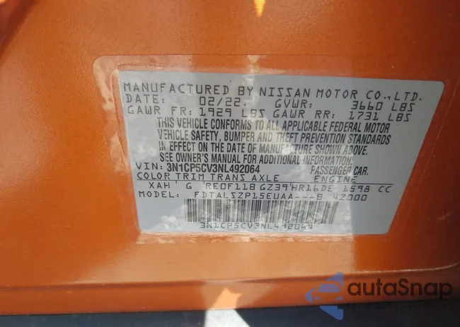 3N1CP5CV3NL492064: 43133458