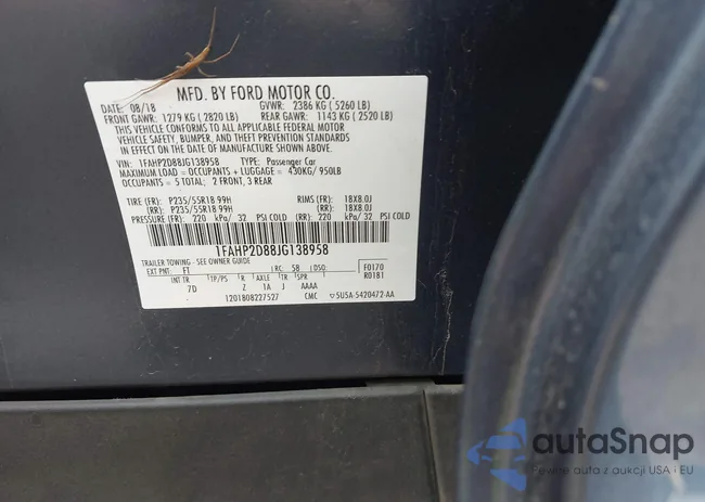 1FAHP2D88JG138958: 43132689