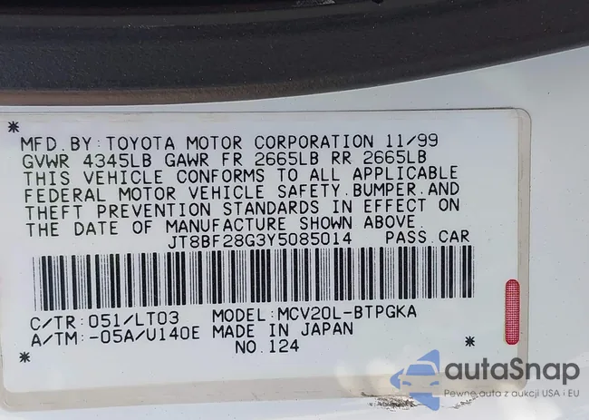 JT8BF28G3Y5085014: 43132767